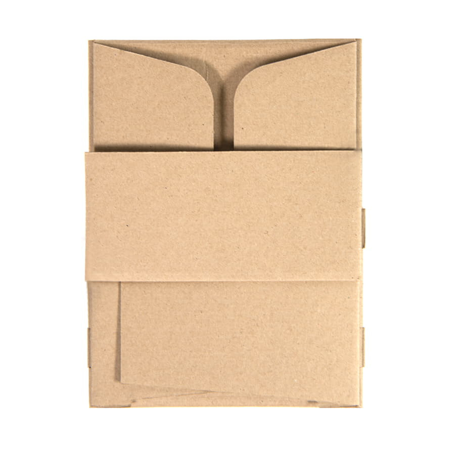 Коробка подарочная mini BOX, размер 17,5  x 15,5 x 8 см, коричневый
