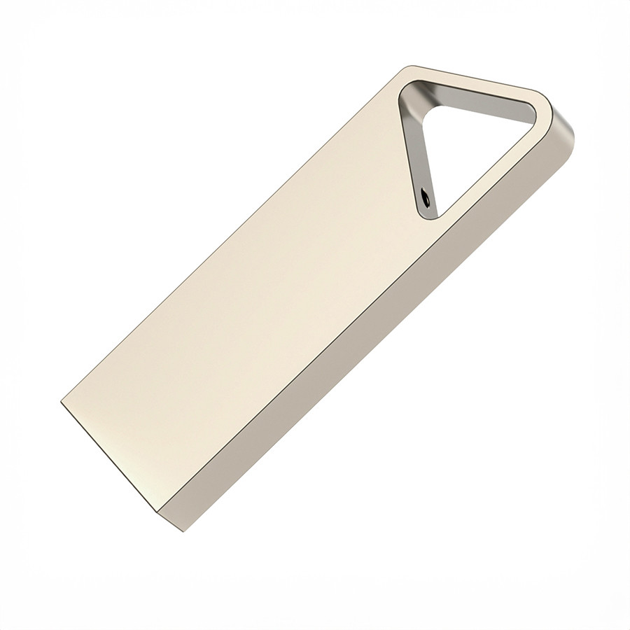 USB flash-карта SPLIT (8Гб), серебристая, 3,6х1,2х0,5 см, металл, серебристый