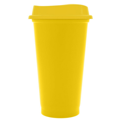 Стакан с крышкой Color Cap, желтый