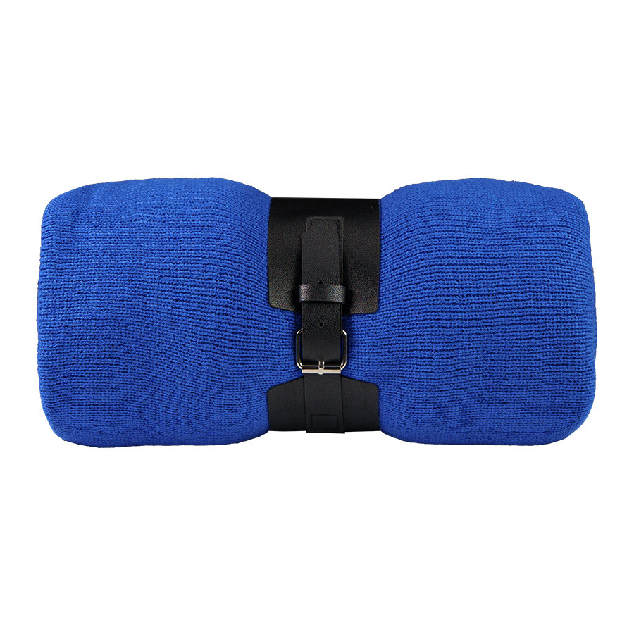 Плед  "Belt"; белый; 130 х 180 см; 100% акрил, с поясом