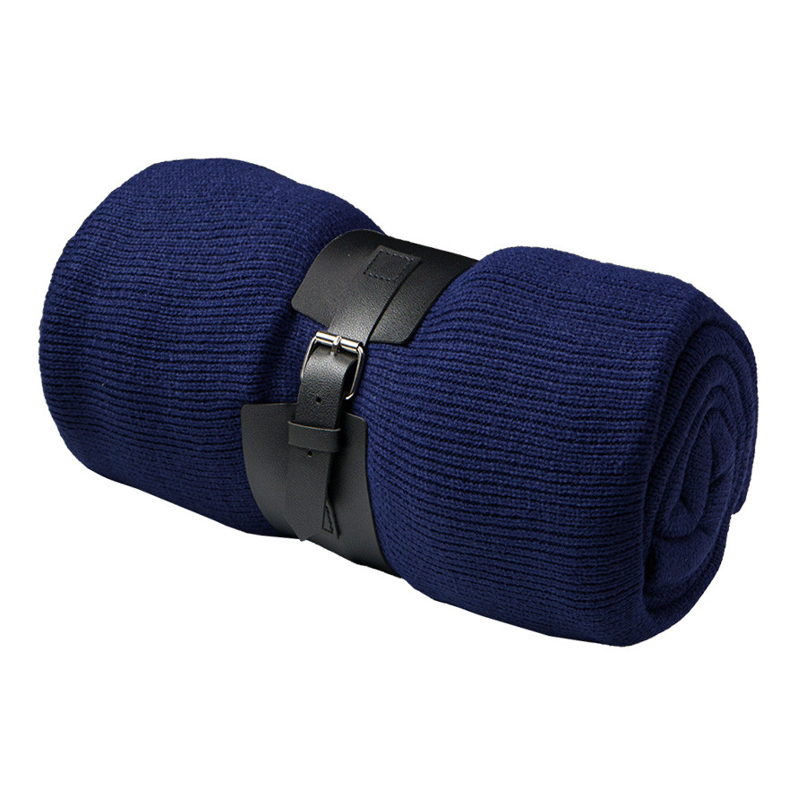 Плед  "Belt"; белый; 130 х 180 см; 100% акрил, с поясом