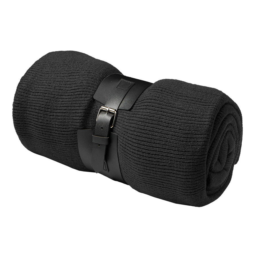 Плед  "Belt"; белый; 130 х 180 см; 100% акрил, с поясом