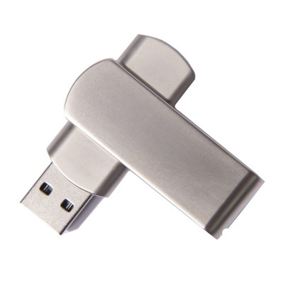 USB flash-карта SWING METAL (32Гб), серебристая, 5,3х1,7х0,9 см, металл, сере...