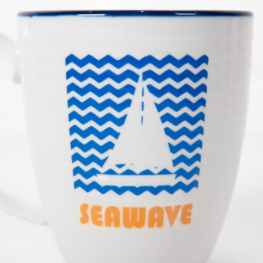 Кружка SEAWAVE в подарочной упаковке, белый, синий