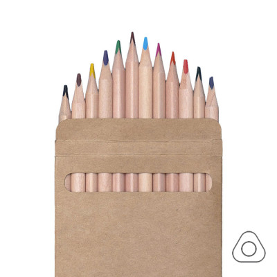 Цветные карандаши KINDERLINE middle,12 цветов, бежевый