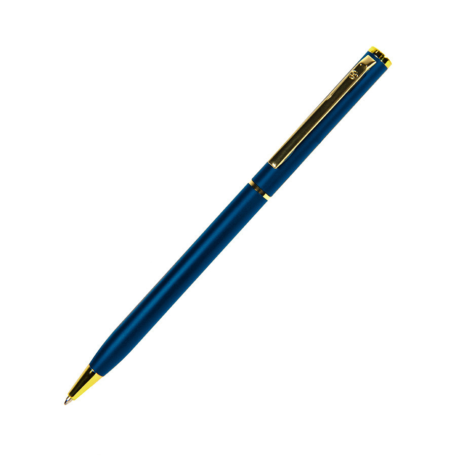 Ручка шариковая SLIM, белый, золотистый