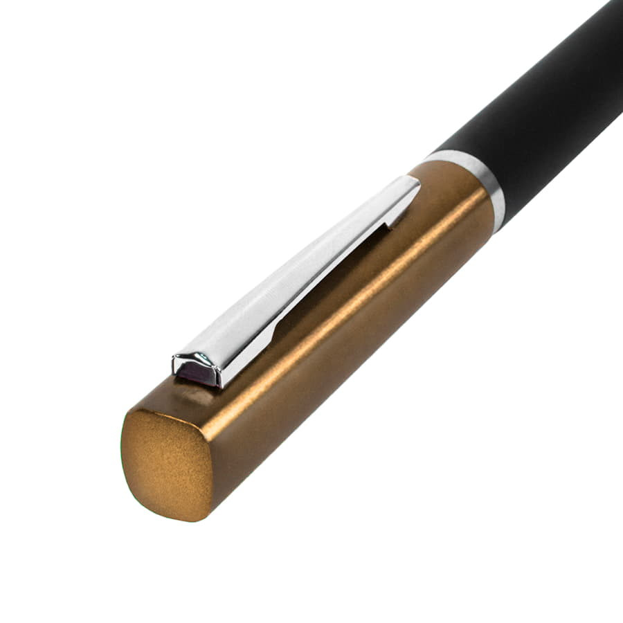 Ручка шариковая M1, пластик, металл, покрытие soft touch, зеленый, черный