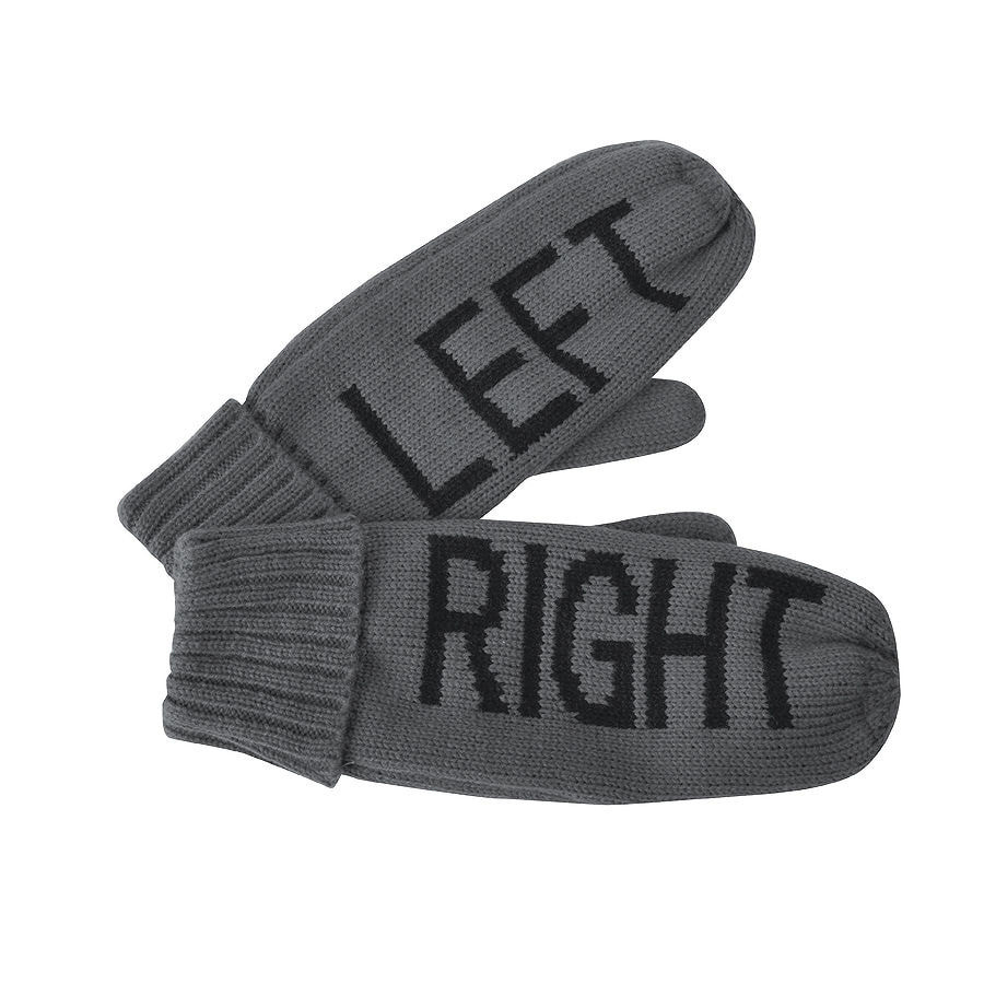 Рукавицы мужские  "LEFTRIGHT" с теплой подкладкой, серый