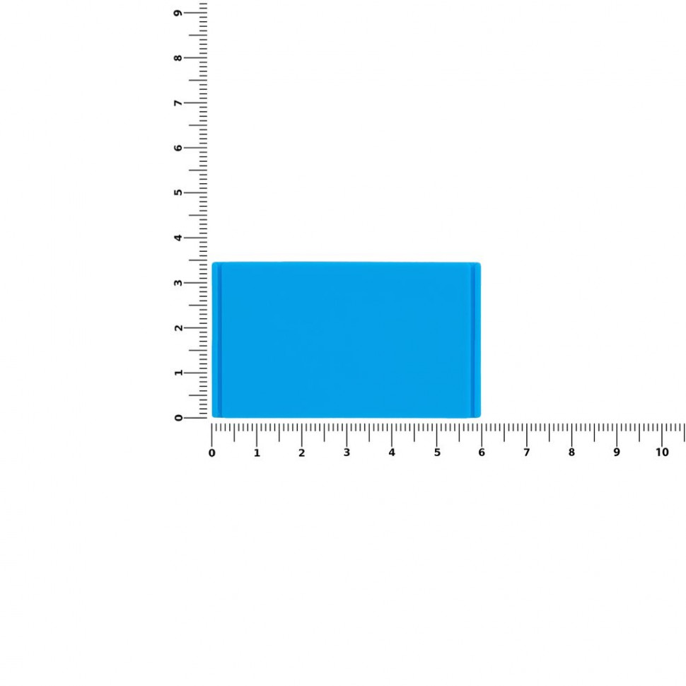 Лейбл из ПВХ Dzeta, M, голубой