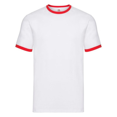 Футболка мужская RINGER T 160, красный, белый