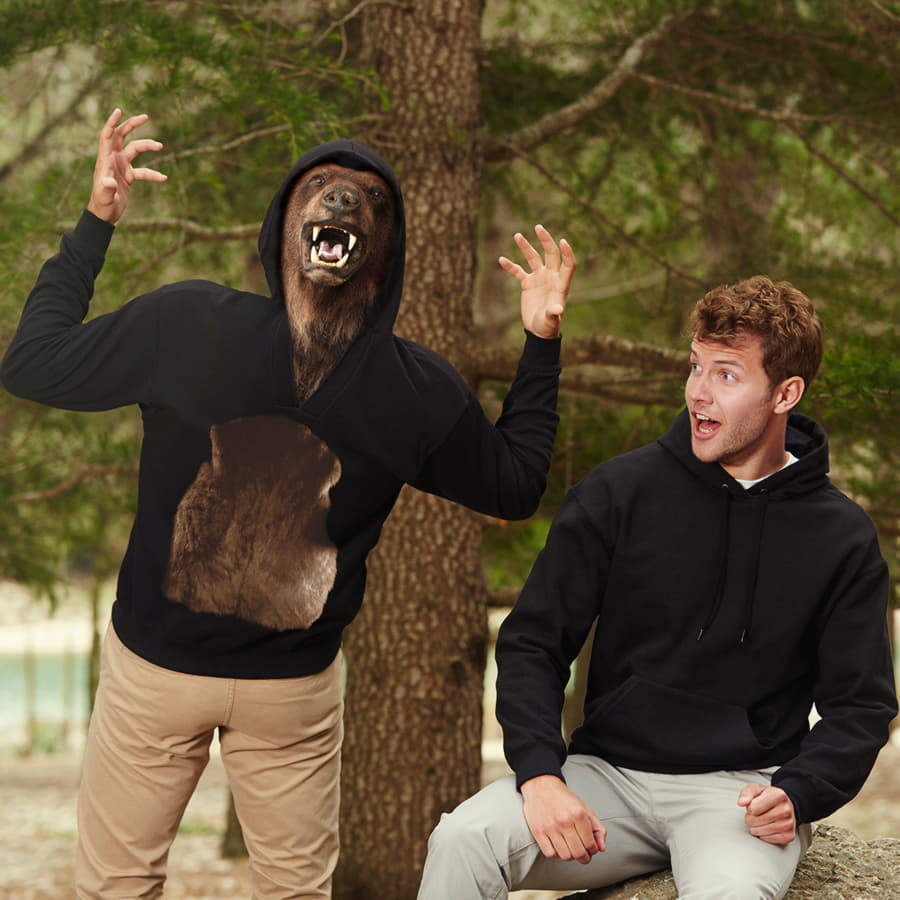 Толстовка мужская UNIQUE HOODIE 280, черный