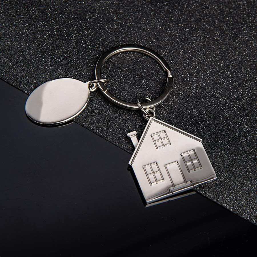 Брелок SILV HOME; 3,97 x 3,3 x 0,3 см; металл, серебристый