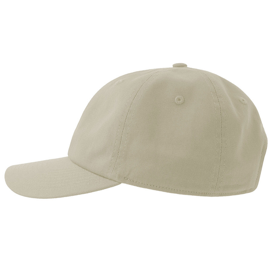 Бейсболка DAD HAT-S, 6 клиньев, металлическая застежка, бежевый