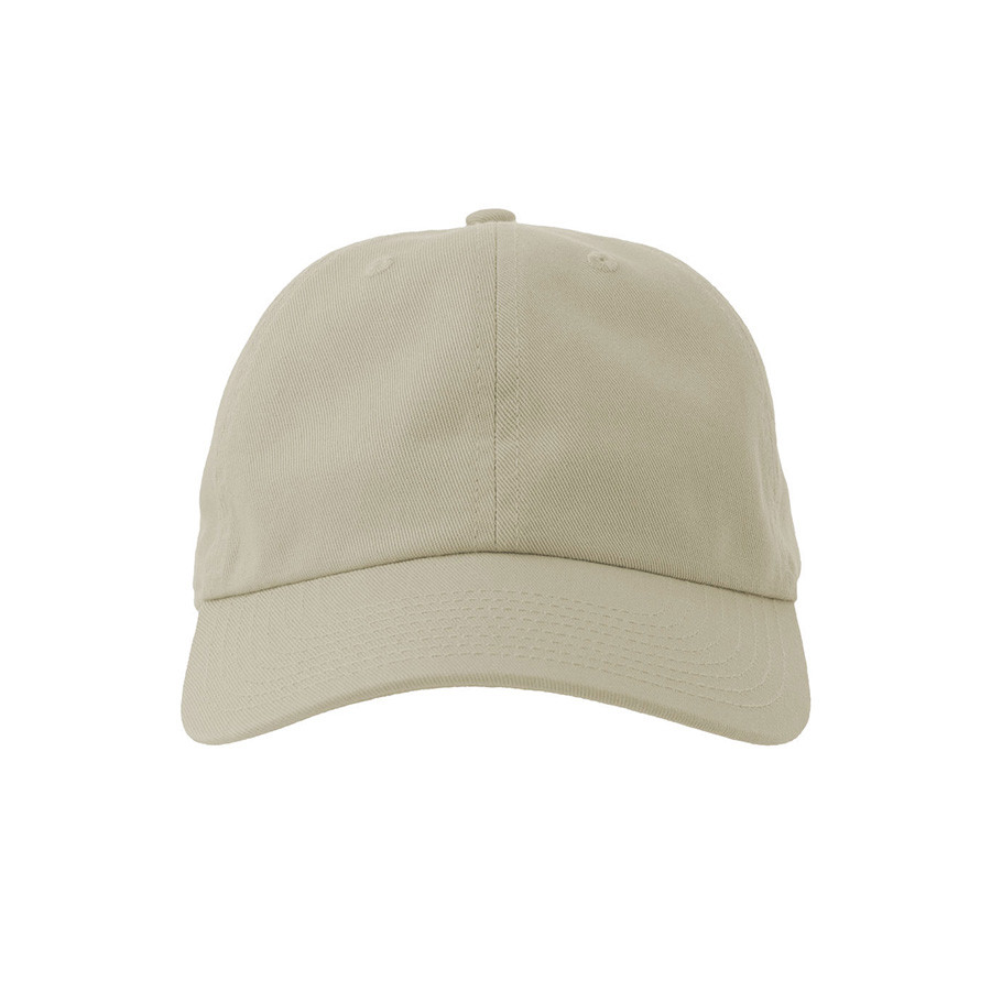 Бейсболка DAD HAT-S, 6 клиньев, металлическая застежка, бежевый