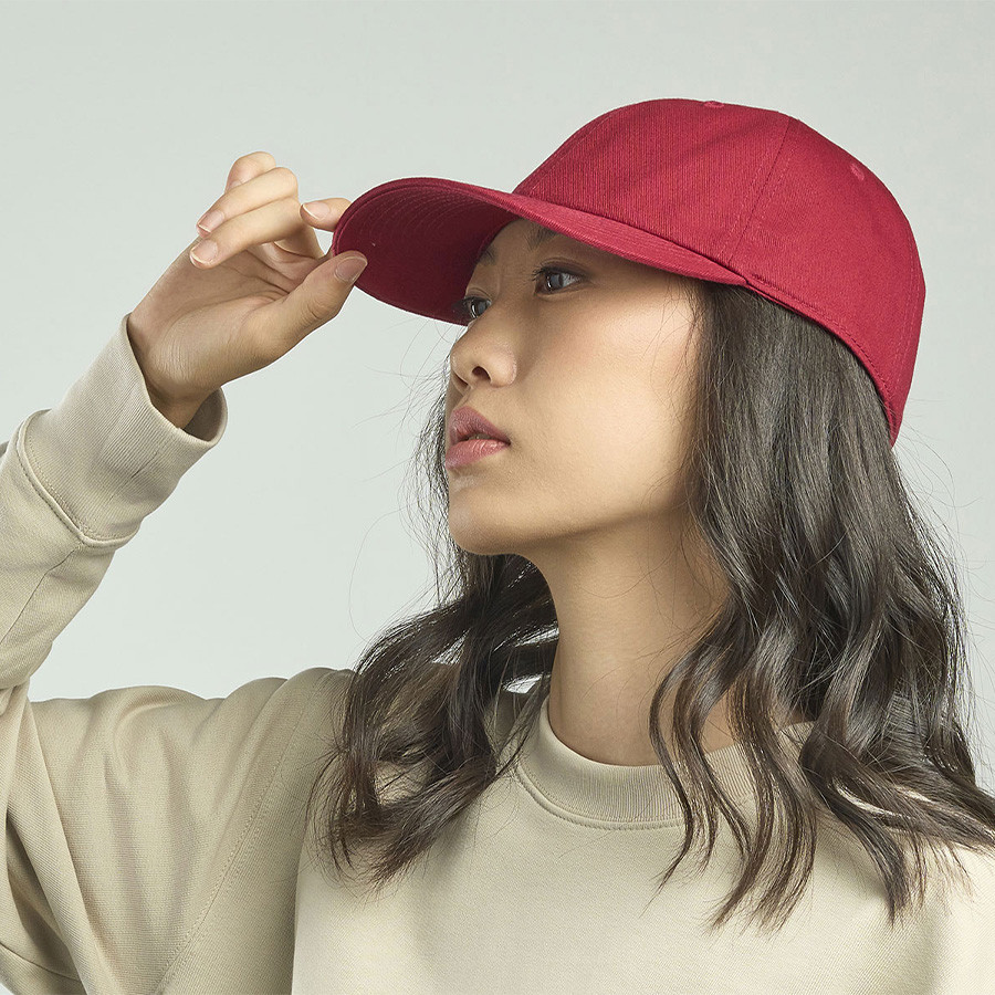 Бейсболка DAD HAT-S, 6 клиньев, металлическая застежка, бордовый