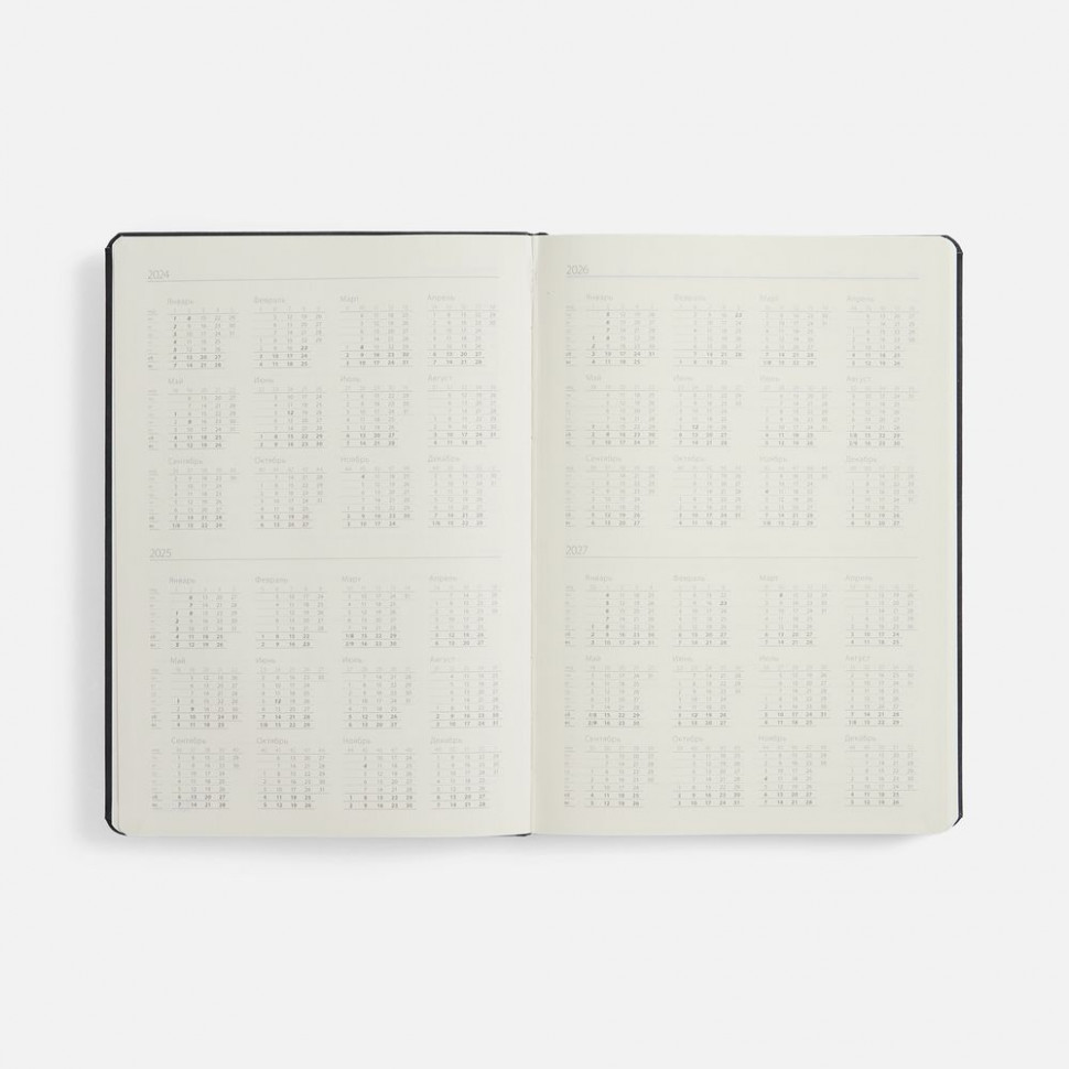 Ежедневник Urban Hard, недатированный, черный