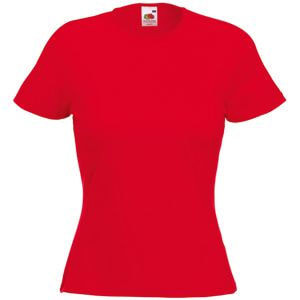 Футболка женская LADY FIT CREW NECK T 200, красный