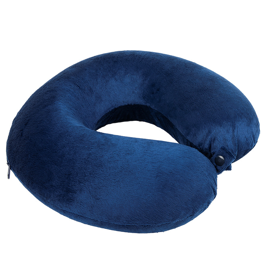 Подушка дорожная  "SOFT"; memory foam, микрофибра,серый