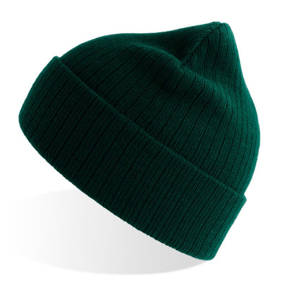 Шапка вязаная RIO с отворотом из материала rPET/рециклированного полиэстера, ...