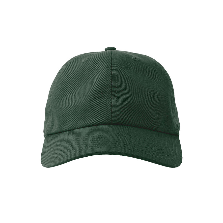 Бейсболка DAD HAT-S, 6 клиньев, металлическая застежка, темно-зелёный