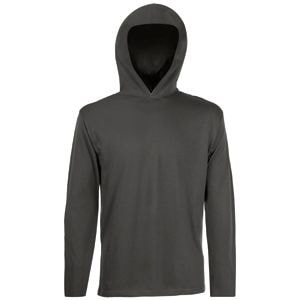 Футболка мужская "Long Sleeve Hooded T", серый
