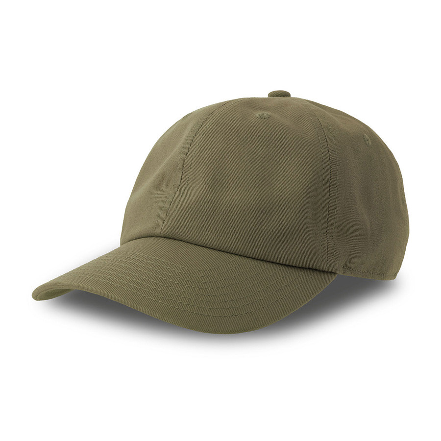 Бейсболка DAD HAT-S, 6 клиньев, металлическая застежка, оливковый
