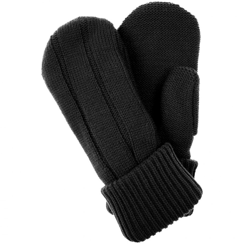 Варежки Knit Beat, черные