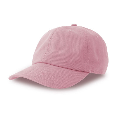 Бейсболка DAD HAT-S, 6 клиньев, металлическая застежка, розовый