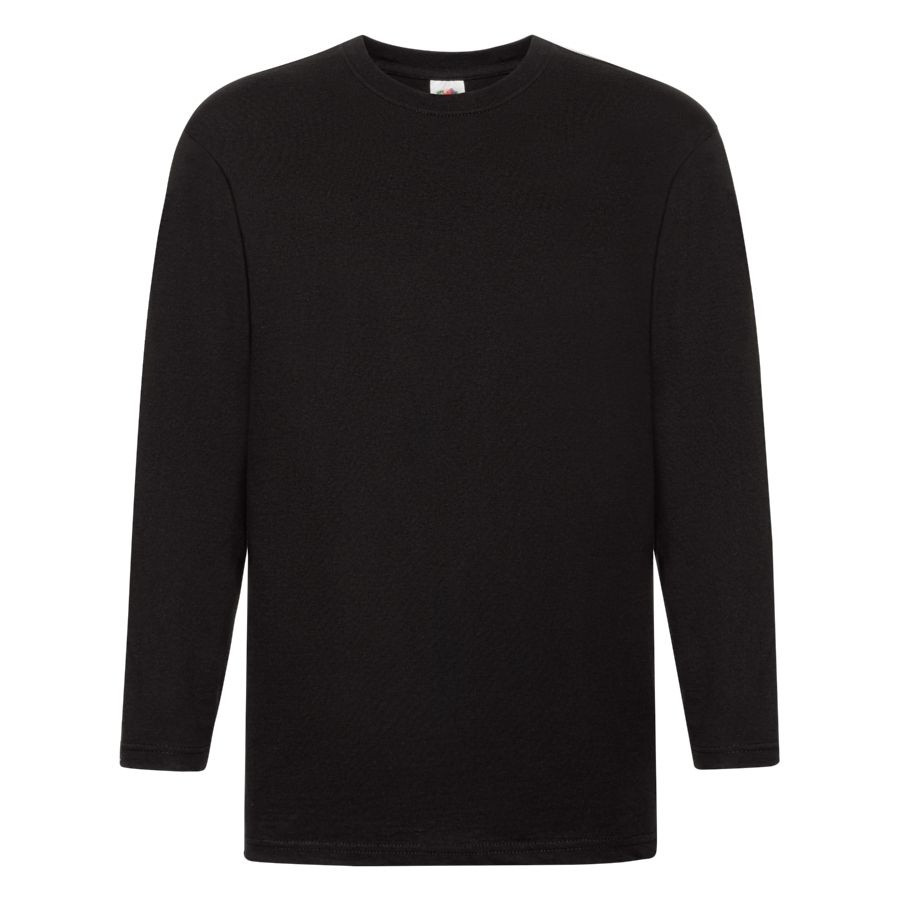 Футболка мужская SUPER PREMIUM LONG SLEEVE 190, черный
