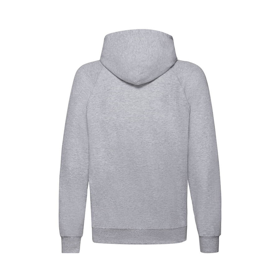 Толстовка без начеса LIGHTWEIGHT HOODED SWEAT 240, серый меланж