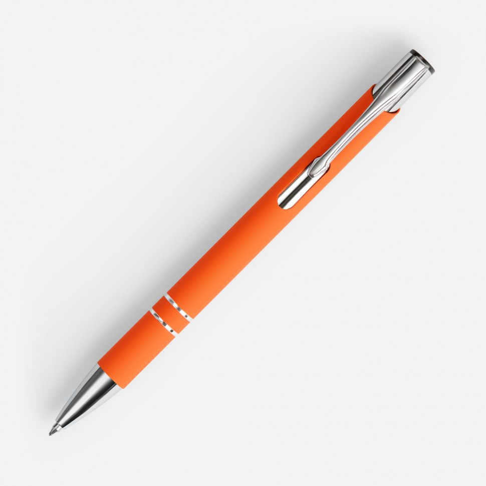 Ручка шариковая Keskus Soft Touch, оранжевая