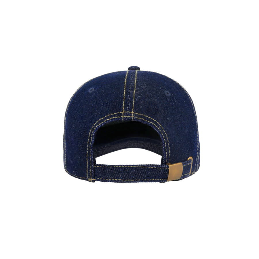 Бейсболка DAD HAT, 6 клиньев, металлическая застежка, джинсовый Бейсболка DAD HAT, 6 клиньев, металлическая застежка, джинсовый