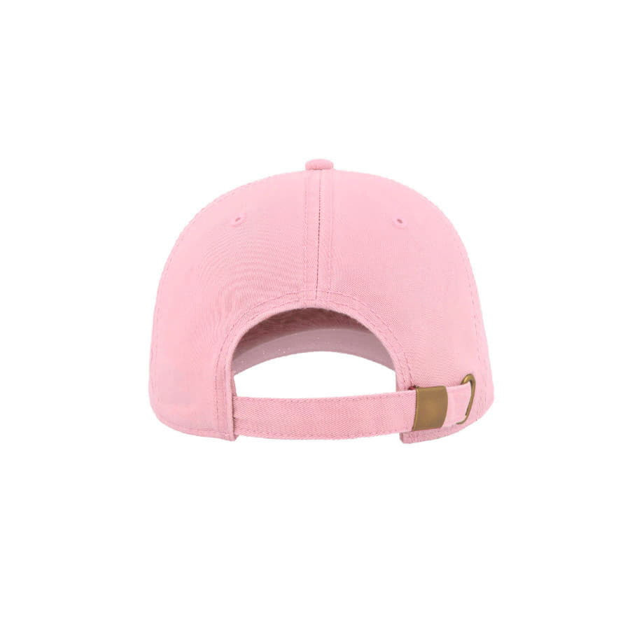 Бейсболка DAD HAT, 6 клиньев, металлическая застежка, розовый
