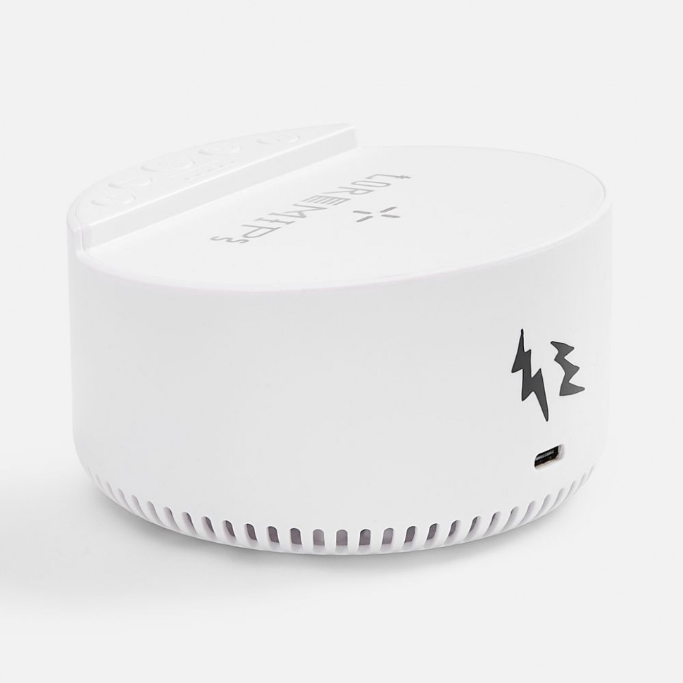 Bluetooth-колонка с беспроводной зарядкой relaxTime, белая