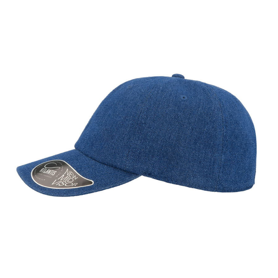 Бейсболка DAD HAT, 6 клиньев, металлическая застежка, синий Бейсболка DAD HAT, 6 клиньев, металлическая застежка, синий