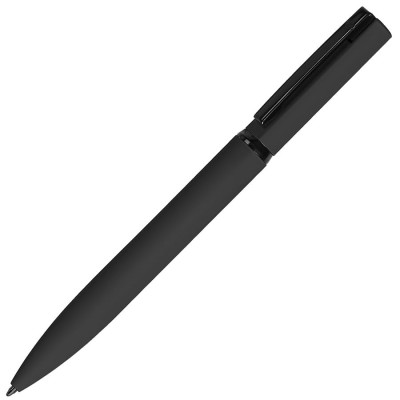 Ручка шариковая MIRROR BLACK, покрытие soft touch, голубой