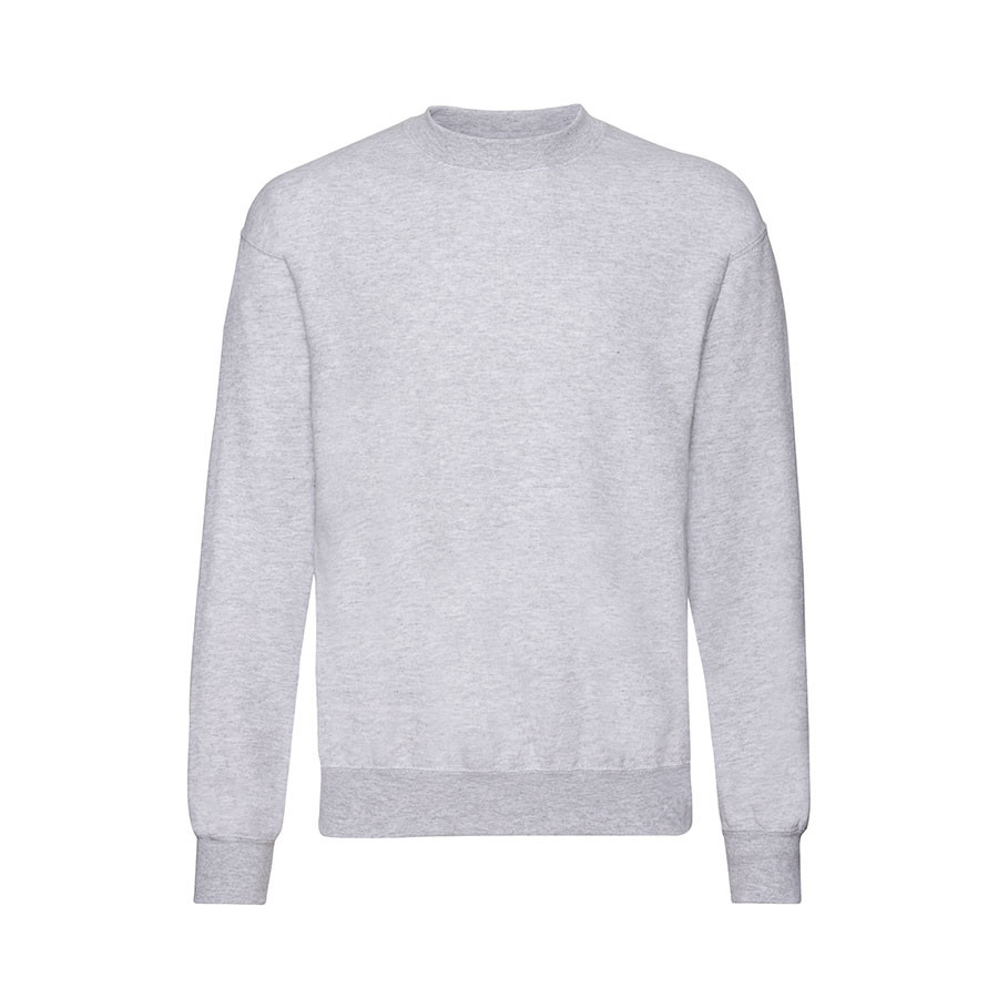 Свитшот с начесом CLASSIC SET-IN SWEAT 260, серый меланж