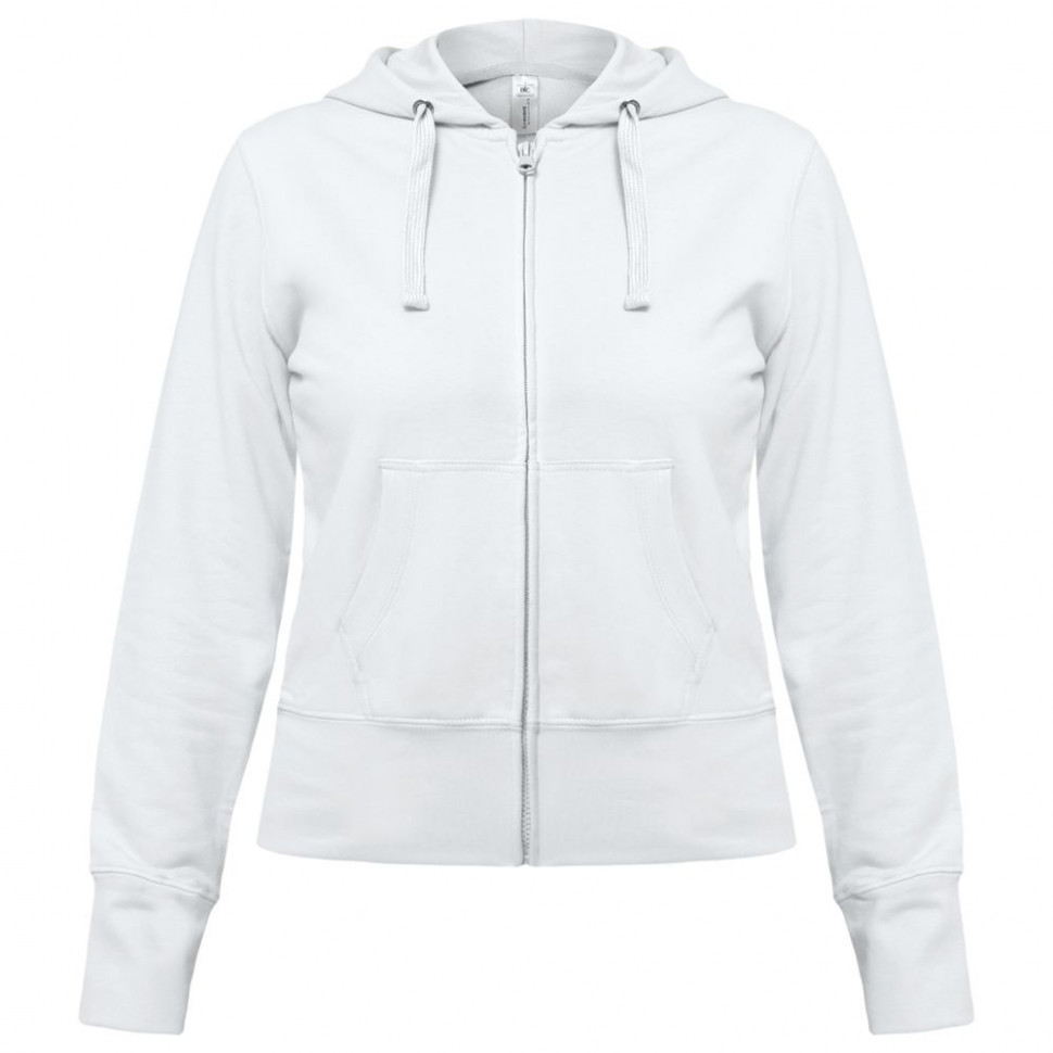 Толстовка женская Hooded Full Zip серый меланж