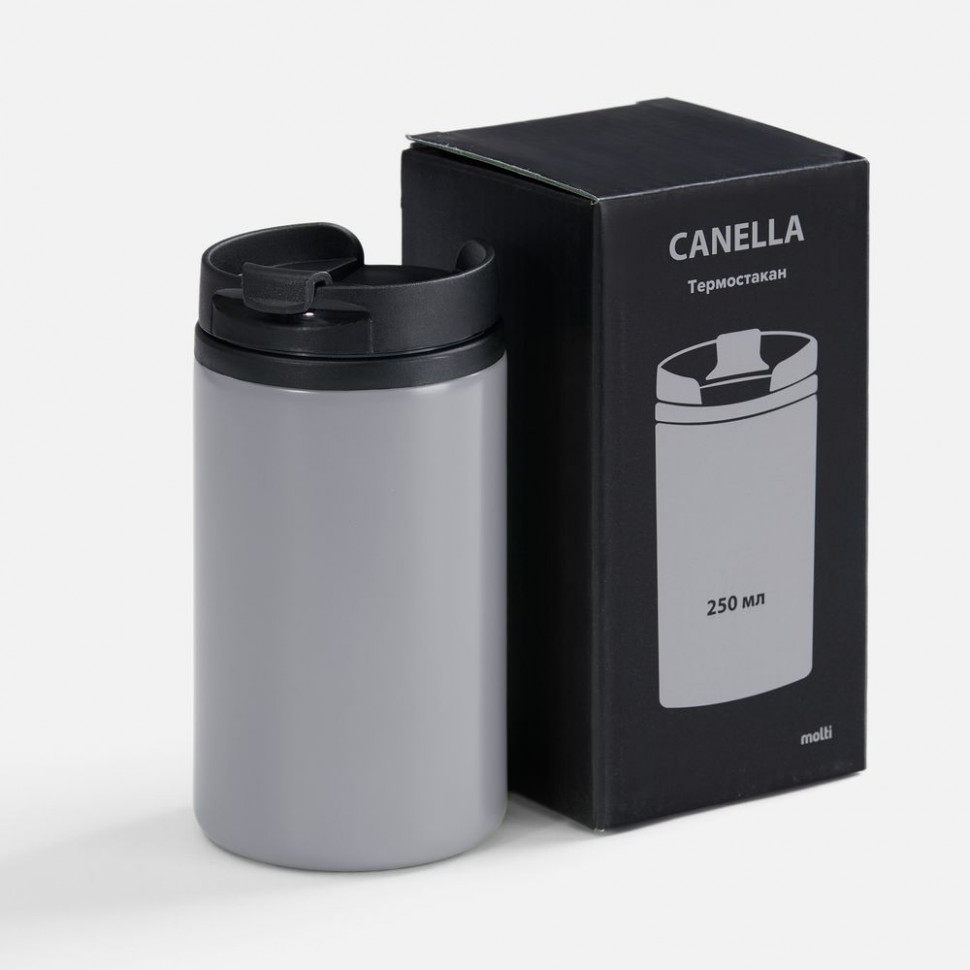 Термостакан Canella, серый матовый