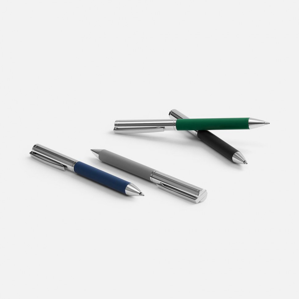 Ручка шариковая Eyeshot Soft Touch, серая