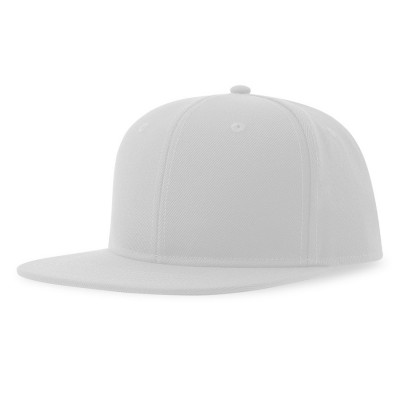 Бейсболка SNAP BACK-S, 6 клиньев, пластиковая застежка, белый