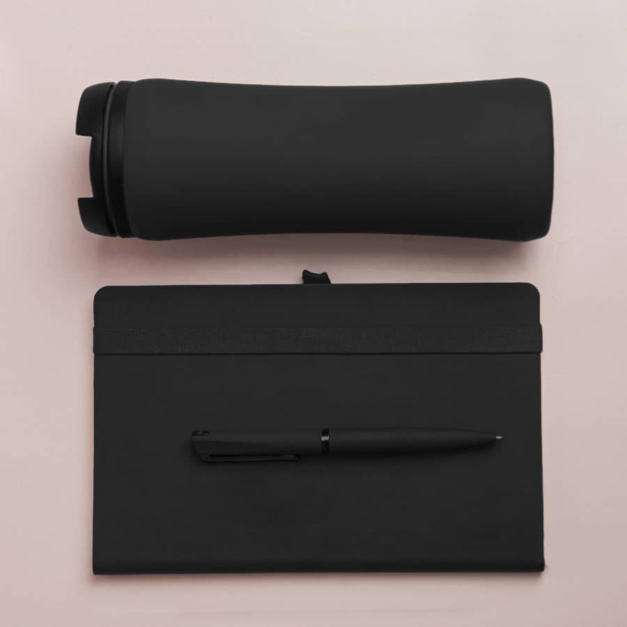 Набор подарочный OFFICEKIT: термос, ежедневник, ручка,  стружка, коробка, зелёный, зеленый