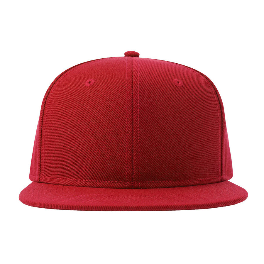 Бейсболка SNAP BACK-S, 6 клиньев, пластиковая застежка, красный
