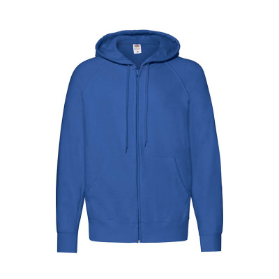 Толстовка без начеса LIGHTWEIGHT HOODED SWEAT JACKET 240, ярко-синий