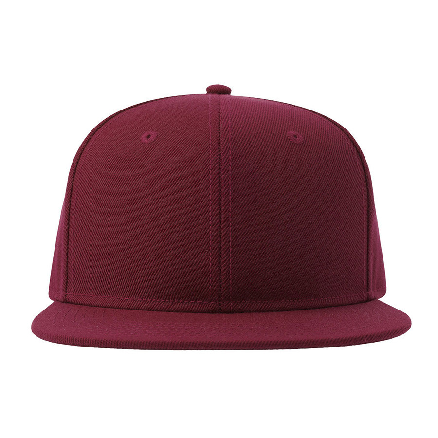 Бейсболка SNAP BACK-S, 6 клиньев, пластиковая застежка, темно-красный