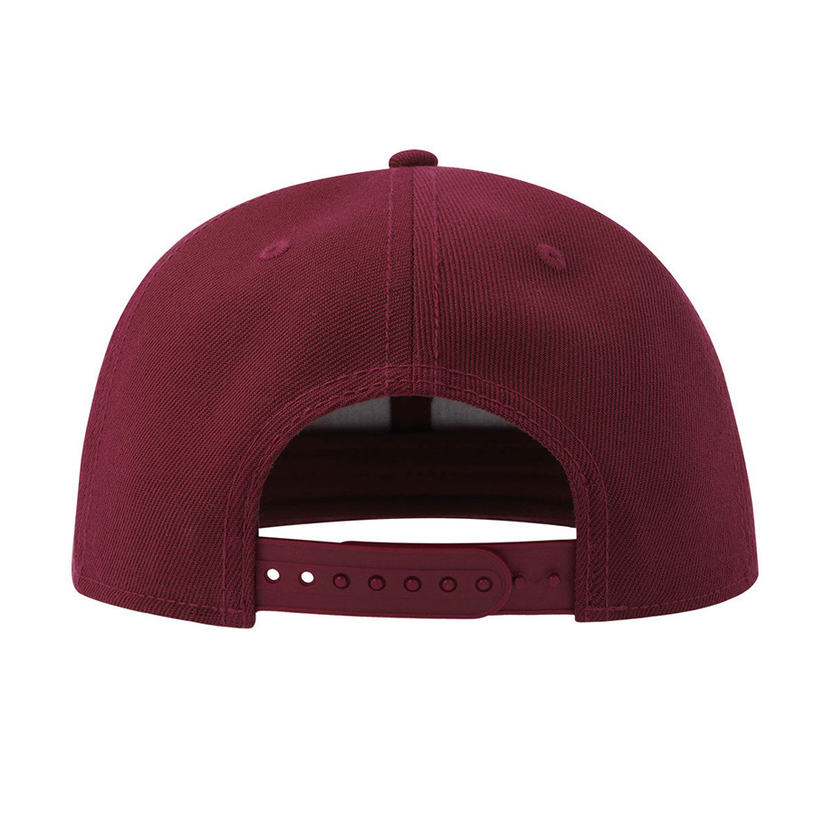 Бейсболка SNAP BACK-S, 6 клиньев, пластиковая застежка, темно-красный