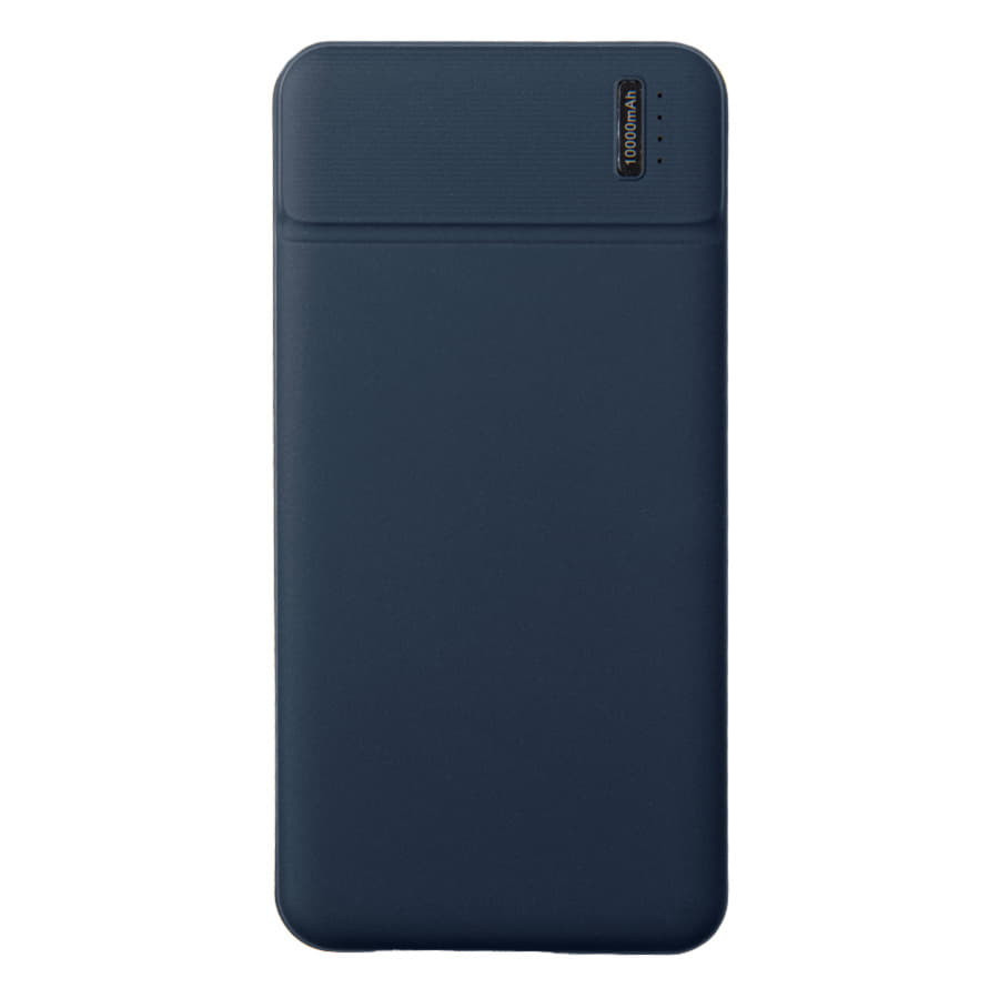 Универсальный аккумулятор Flash 10 (10000 мАч) с подсветкой и soft touch,синий,13,7х6,87х1,55 мм