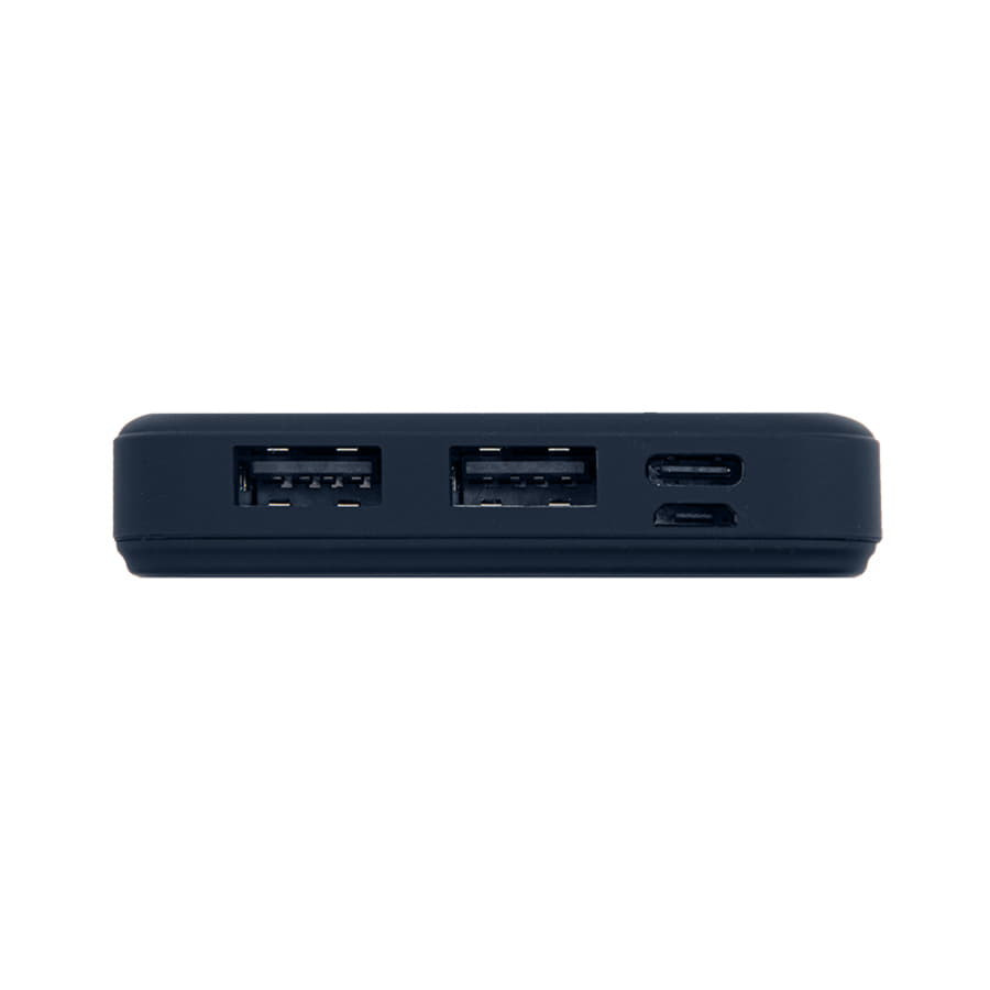 Универсальный аккумулятор Flash 10 (10000 мАч) с подсветкой и soft touch,синий,13,7х6,87х1,55 мм