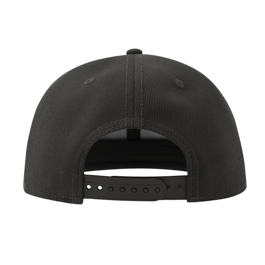 Бейсболка SNAP BACK-S, 6 клиньев, пластиковая застежка, черный