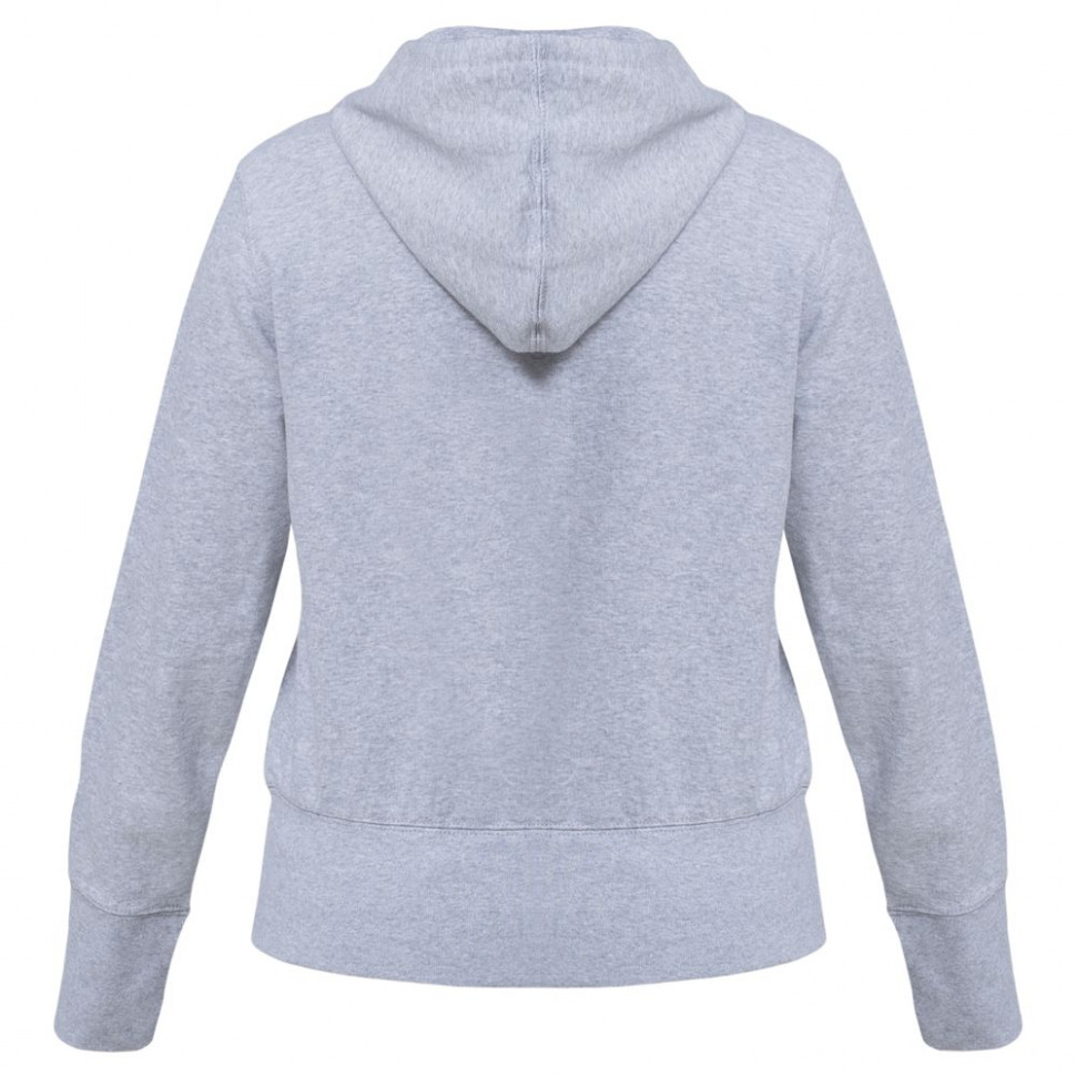 Толстовка женская Hooded Full Zip серый меланж